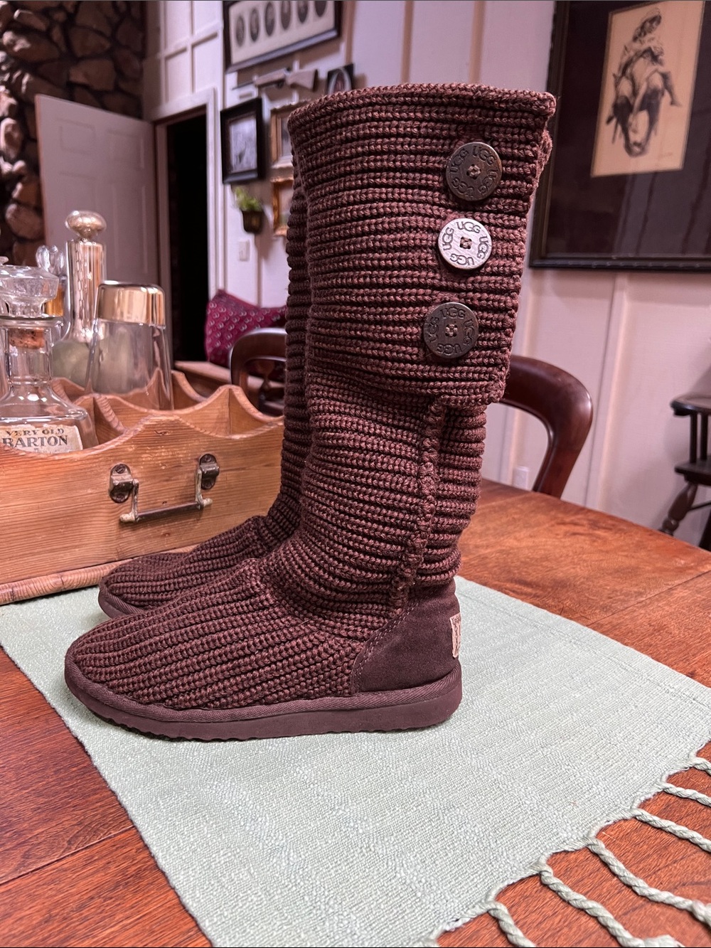 UGG Classic Cardy Knit Tall Boots